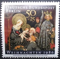 Bb769 / Germany - Berlin 1986 Christmas stamp postmaster
