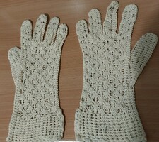 Very old lace gloves