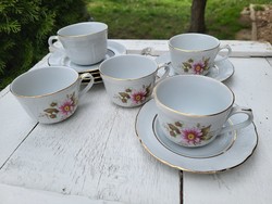 Iris Cluj porcelain coffee cup set