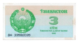 Uzbekistan 3 som 1992 hairless