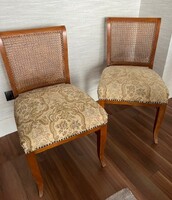 Retro chair with cane back 2 pcs