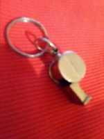 Retro metal keychain whistle decoration (it works when you blow into it) according to the pictures
