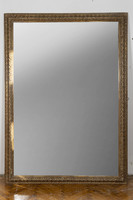 Large antique gilded wooden framed mirror