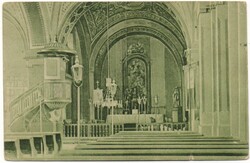 C - 277 printed postcard muzla - church interior 1943