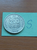 Colombia colombia 200 pesos 1994 copper zinc nickel #s
