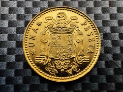 Spain 1 peseta, 1975 80 on the star