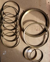 Dial center rings for wall clock dials