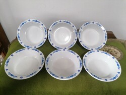 Alföldi blue Hungarian pattern compote set of 6 pieces