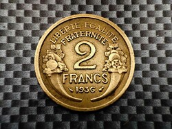 Franciaország 2 frank, 1936