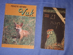 István Fekete's books vuk and csí and 21 days. Sold individually