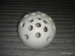 White ceramic ikebana or pencil holder (a5)