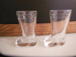 Glasses - 2 pcs - cognac - 8.5 x 5.5 cm - 1 dl - German - perfect