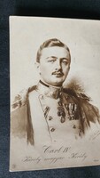 1916 Last Hungarian king iv. Charles era photo photo sheet Habsburg ruler
