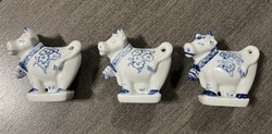 3 Zsolnay porcelain cows!