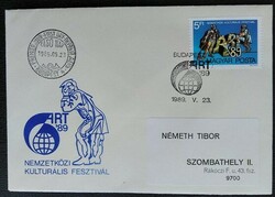 Ff3969 / 1989 art - cultural festival stamp ran on fdc