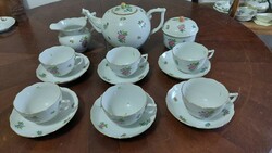 Herend 6-person tea set with Eton pattern, with large cups
