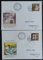FF3994-7 / 1989 Magyarország legszebb barlangjai bélyegsor FDC-n futott