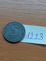 Austria 5 groschen 1962 zinc 1223