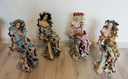 Alba iulia (roceram) Romanian huge porcelain female figurines