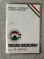 Hungarian camping and caravanning club 1981-83