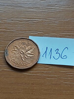 Canada 1 cent 1987 ii. Queen Elizabeth, bronze 1136