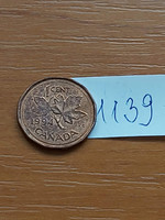 Canada 1 cent 1994 ii. Queen Elizabeth, bronze 1139