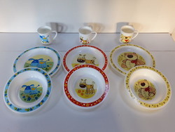 3 canpol babies plastic children's tableware together or separately
