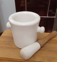 Old porcelain mortar