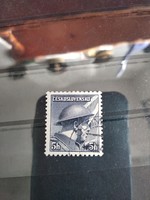 Czechoslovakia, 1945, service stamp, soldier, 5 pennies