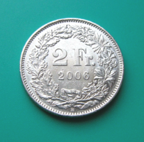 Svájc  - 2 frank  - 2006 - "B"