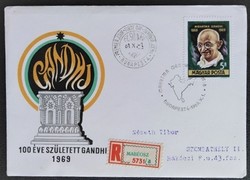 FF2578 / 1969 Mahatma Gandhi bélyeg FDC-n futott
