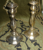 Pair of antique candle holders.