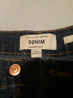 Denim skinny, 56, large size, dark blue jeans, soft.