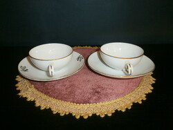 Czech porcelain coffee cup and saucer (2pcs)