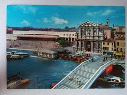 Postatiszta képeslap - Velence Vasútállomás