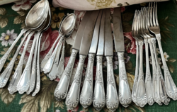 Beautiful silver-plated cutlery set