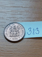 South Africa 1 cent 1972 bronze, Cape sparrow 313