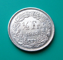Switzerland - 1/2 franc - 1983