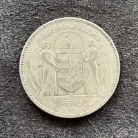 1930, 5 ezüst pengő, Horthy