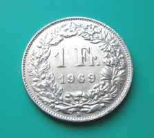 Svájc  - 1 frank  - 1969 - "B"