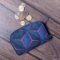 3D checkered wallet