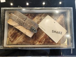 Original snakeskin bag with belt