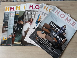 7 db H.O.M.E magazin (lakás, építészet, média, mobilitás)