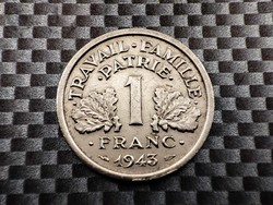 Franciaország 1 frank, 1943
