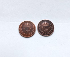 Bronze 1 penny pair 1938 - 1939 (2 pieces)