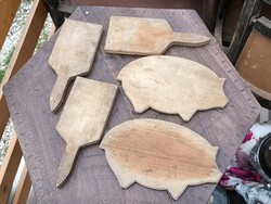 5 old cutting boards