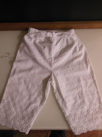 Pants - madeira - 46 - length - 43 cm - cotton canvas - snow white - flawless