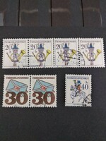 Csehszlovákia 1974, postai emblémák- ívben is, teljes sor