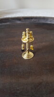 Brass miniature fireplace cleaning set