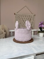 Crochet bunny basket